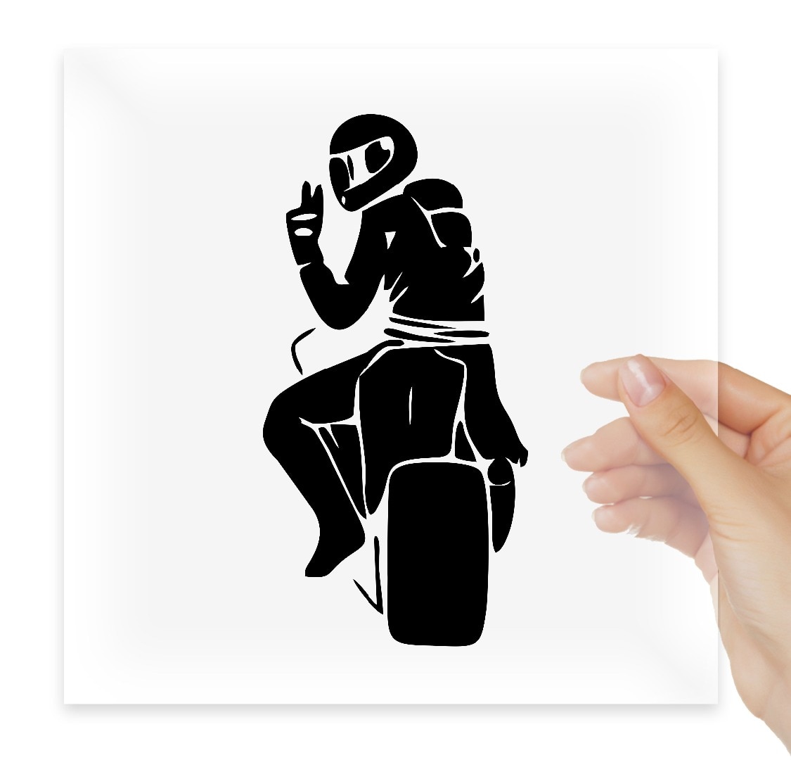 

Автомобильная виниловая наклейка Biker Peace Байкер Мотоциклист Стикер для окна авто