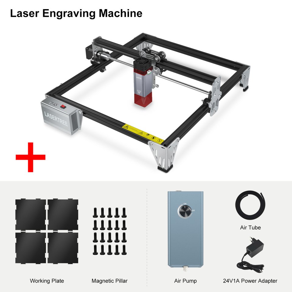 

LASER TREE K1Mini лазерный гравер с 10 Вт лазерная головка модуль ЧПУ гравировка резки машина деревообрабатывающие инструменты