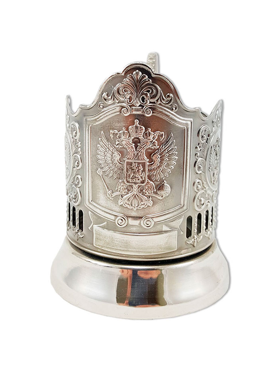 

Подстаканник Герб России, никелированный