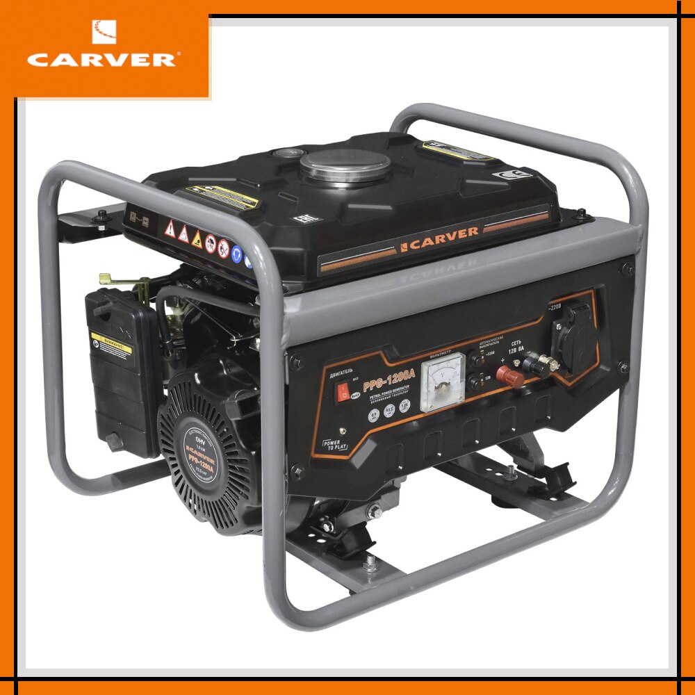 

Генератор бензиновый Carver PPG-1200A