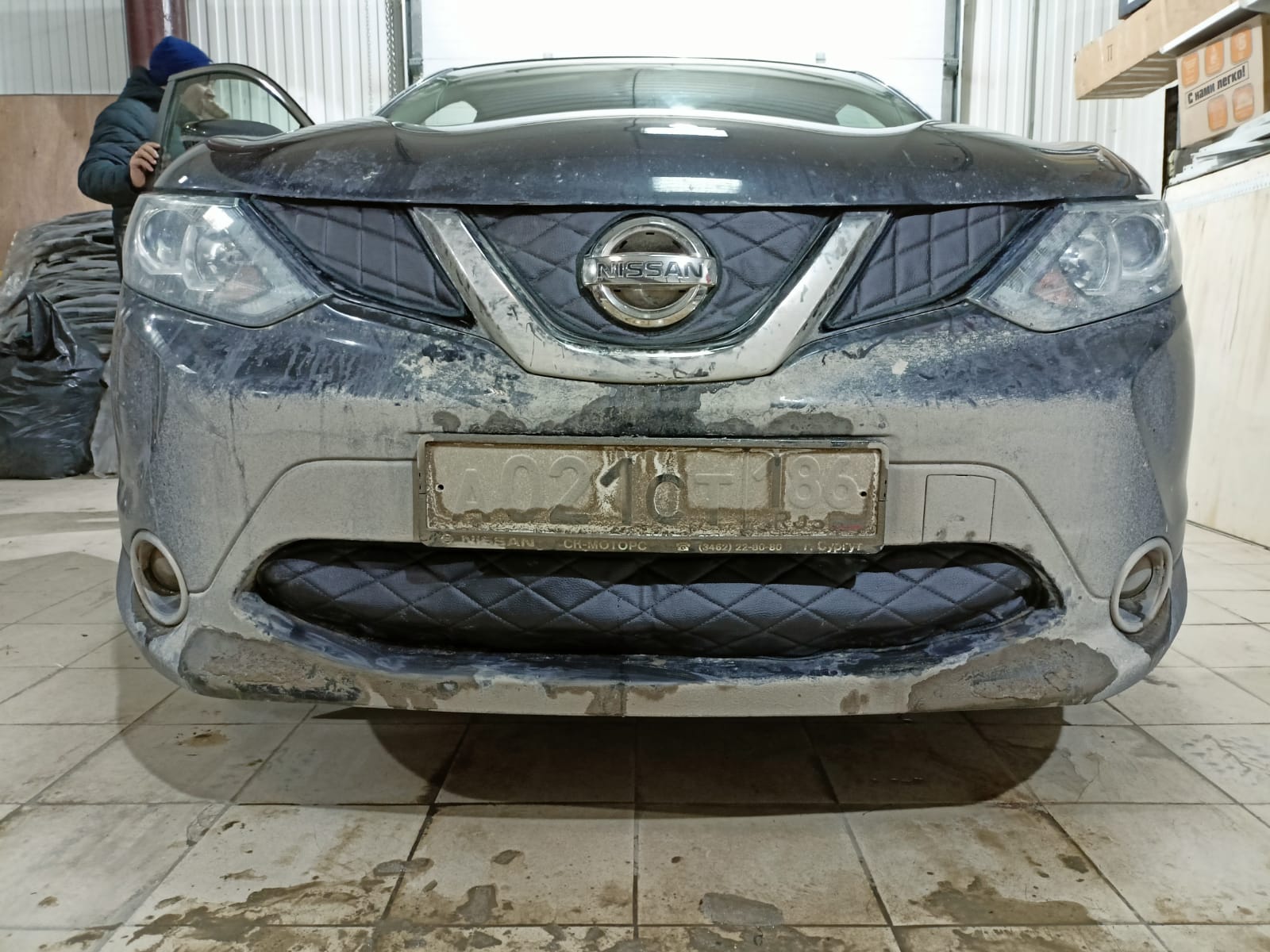 

Утеплитель радиатора для Nissan Qashqai 2013 – 2019 II Ниссан Кашкай (Комплект 4 детали)