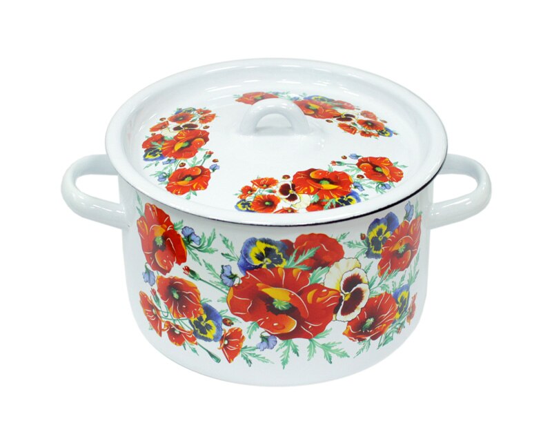 

Кастрюля 1,5л Маки мечта белая 1с15я/1