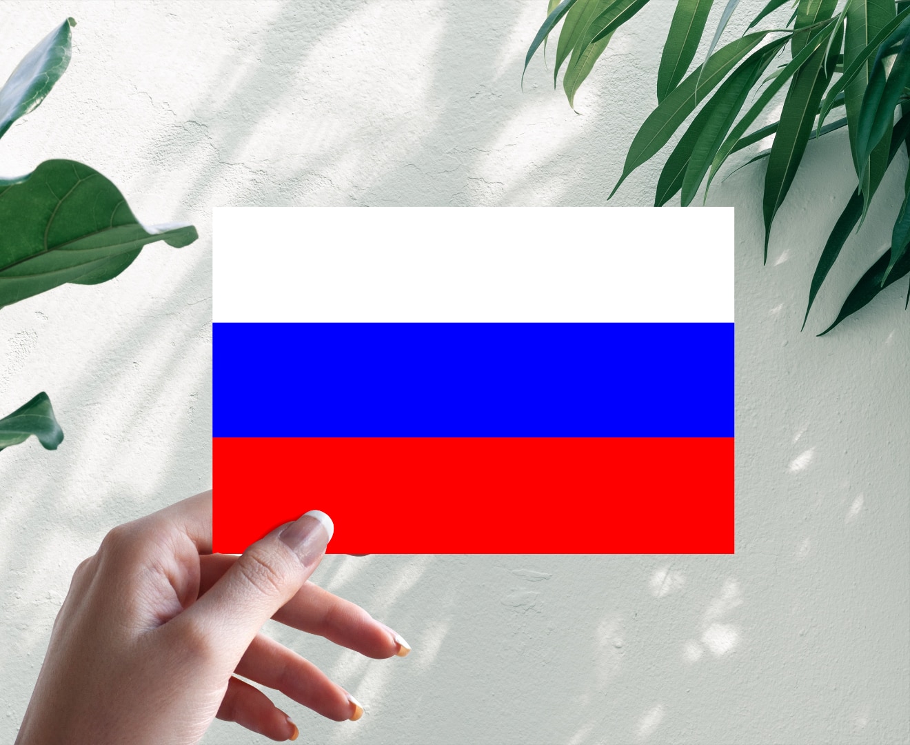 

Автомобильная виниловая цветная наклейка Флаг России РФ Триколор, Стикер для окна авто на бампер
