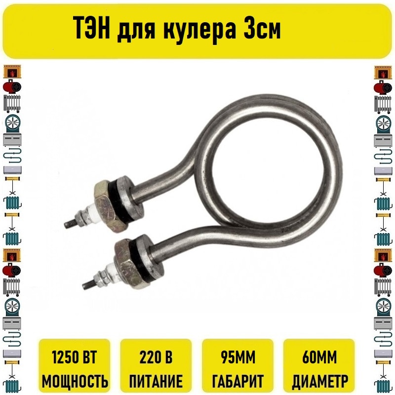 

ТЭН для кулера 1250вт 3см