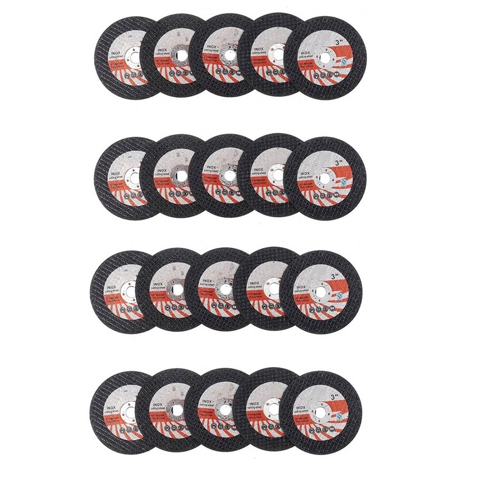 

20ШТ мини-режущий диск диаметром 75 мм с круглым шлифовальным кругом из смолы для угловой шлифовальной машины диаметром 10 мм, электроинструмент для резки деревянной плитки