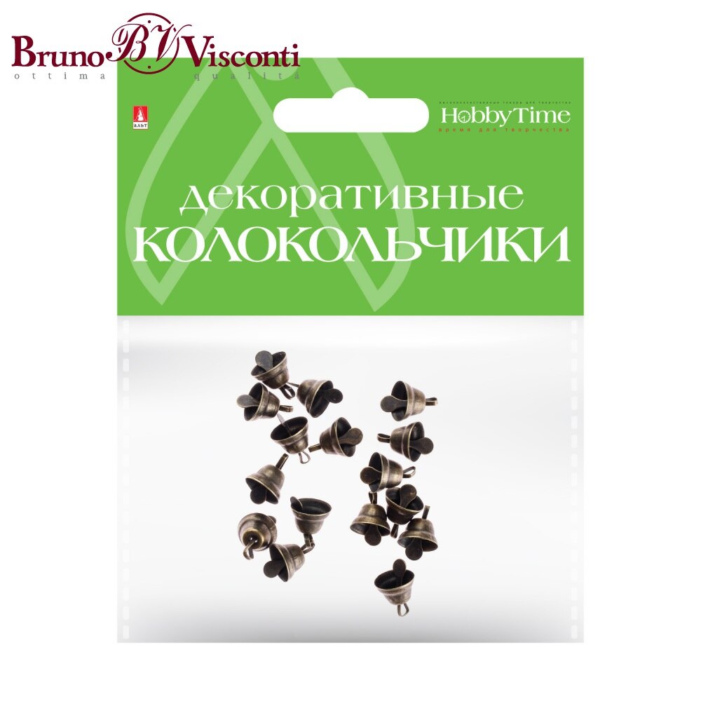 

Колокольчики. Набор №11, БРОНЗОВЫЕ, ДИАМЕТР 12 ММ 2-403/11 BRUNO VISCONTI