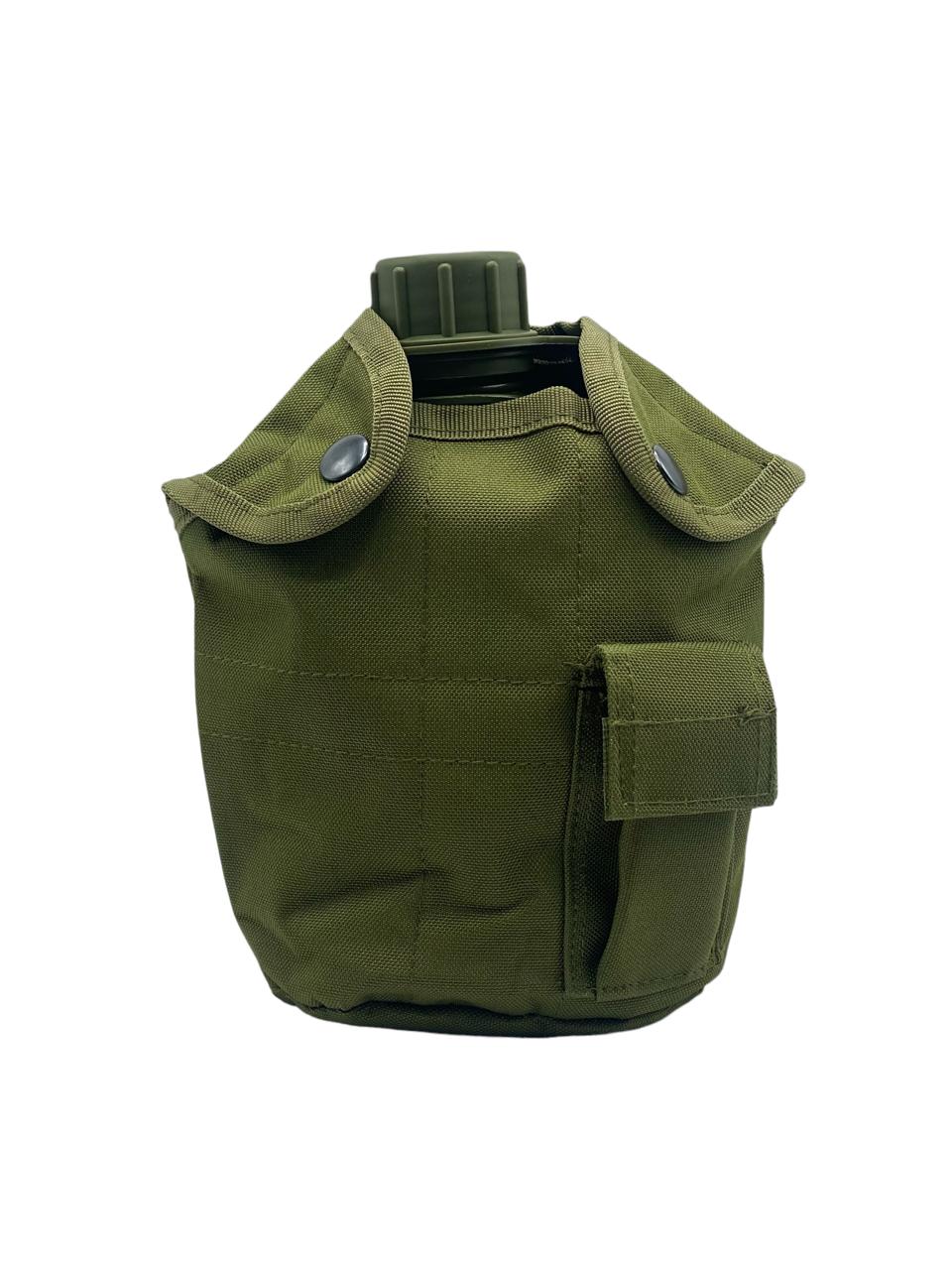 

Фляга армейская с котелком в чехле, образца НАТО США, USA, солдатская фляжка, мох, мультикам