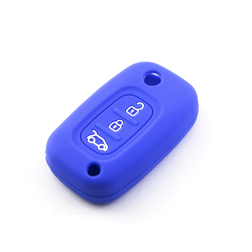 

Силиконовый чехол выкидного смарт ключа АВТОВАЗ Лада Веста Икс-рэй Lada Vesta X-Ray 3 кнопки цветной