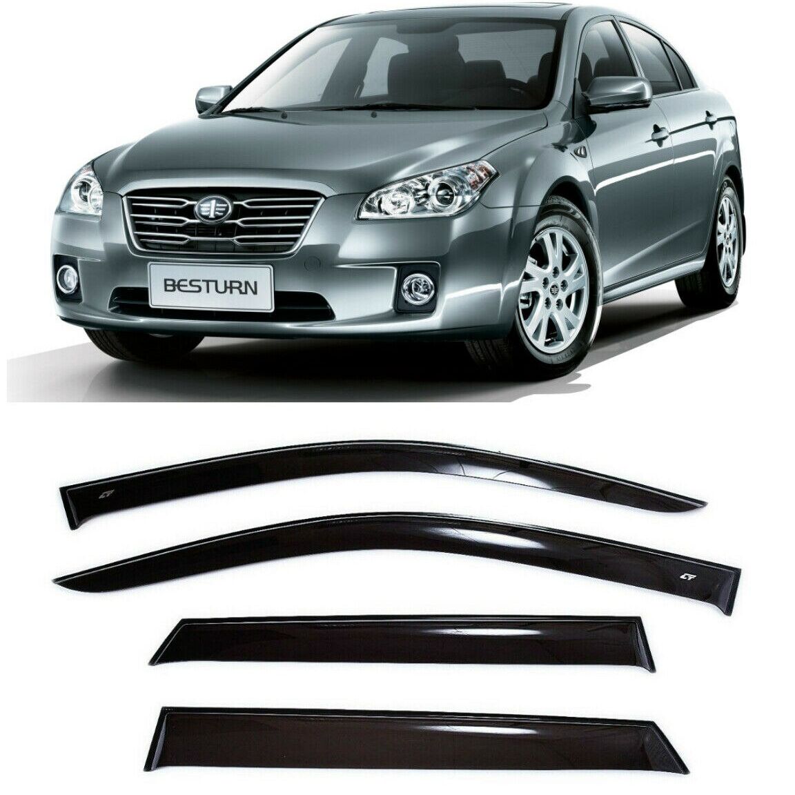 

Дефлекторы окон Cobra Tuning F10408 на авто Фав Бестурн Сд Седан (Б50) 2008-2016 4 шт./комп. ветровики от дождя солнца и ветра