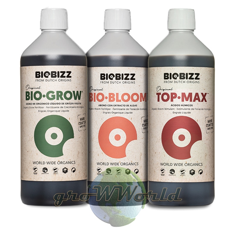 

BioBizz Комплект органических удобрений BioBizz 1L Grow Bloom TOPMAX ТОПЧИК!