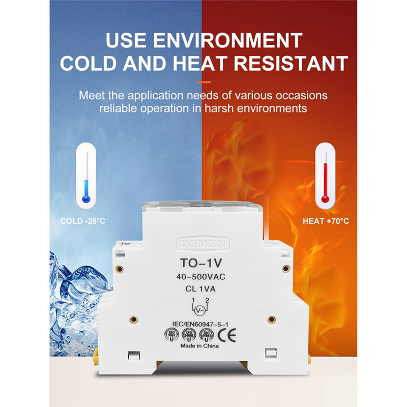 

Однофазный измеритель напряжения переменного тока на Din-рейке 40-500 В Модульный вольтметр с индикатором датчика Светодиодный Цифровой дисплей Вольтметр, прозрачный