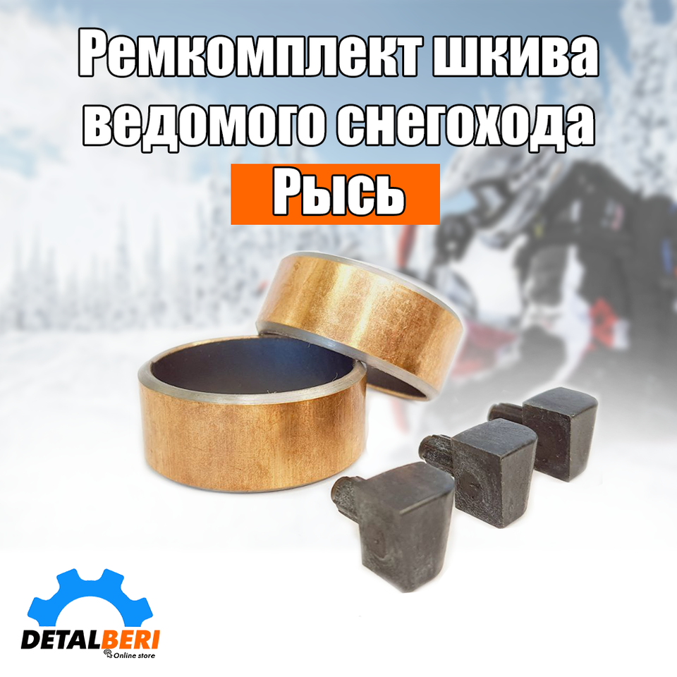 

Ремкомплект шкива ведомого снегохода Рысь, ведомый вариатор