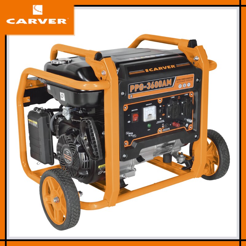 

Генератор бензиновый Carver PPG-3600AM, арт. 01.020.00026