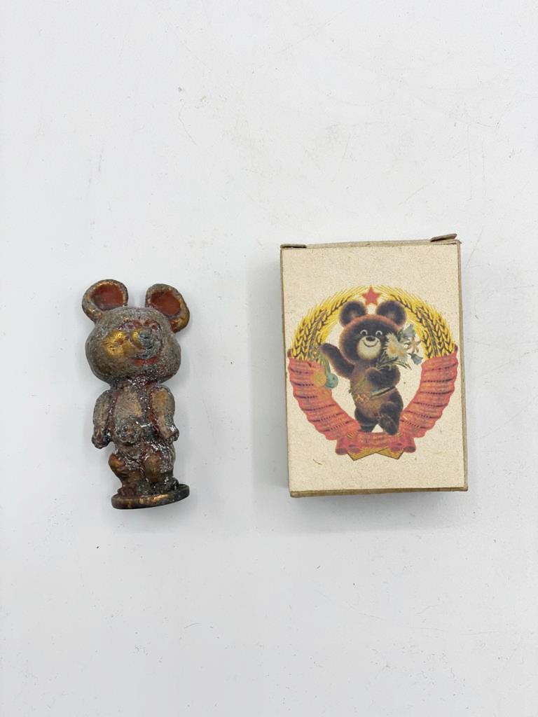 

Мишка олимпийский, сувенир олимпиада 1980. Бронза, СССР Олимпиада Москва