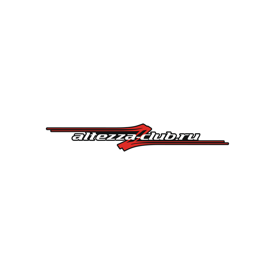 

Наклейка Altezza club 19,0 x 2,9 см