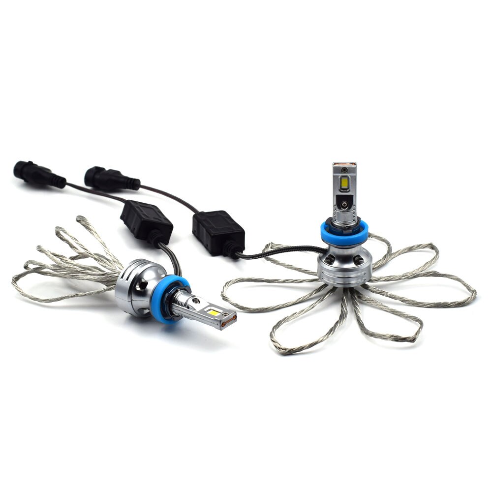 

Светодиодные лампы Vizant D26 PRO цоколь H11 с чипом csp 3570 9000lm 6500k