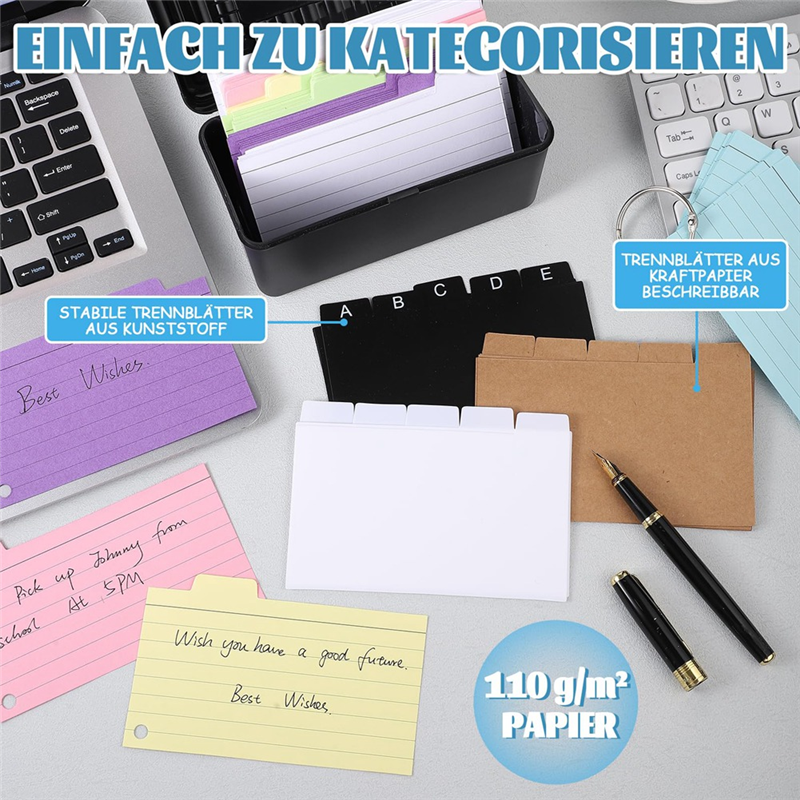 Набор Карточек-Вкладышей, Картотечная Коробка С 230 Разнообразными Карточками На Красочной Подкладке, 6 Кольцами И Наклейками, Идеально Подходящими Для Школы. алина кузьменко играем с карточками профессии