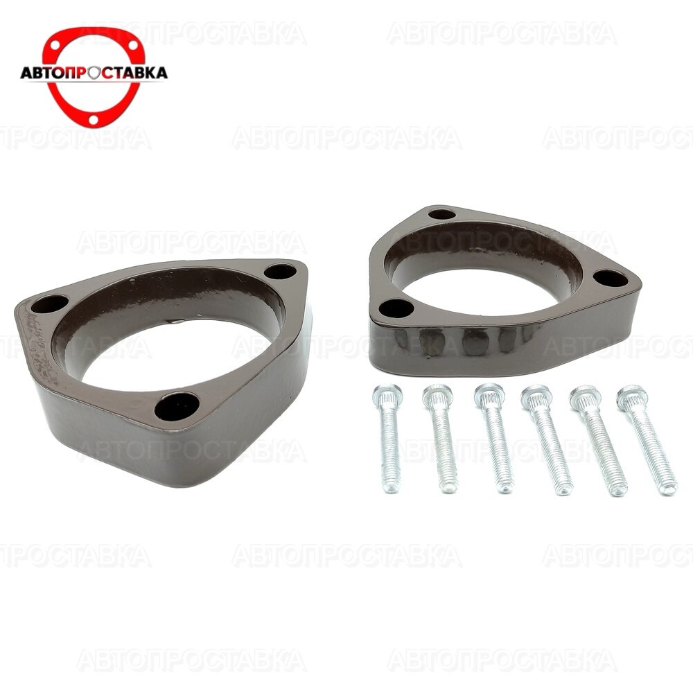 

Проставки передних стоек Toyota Avensis (T250) 2003-2008 для увеличения клиренса 20мм, 25мм, 30мм, алюминий, комплект 2 шт