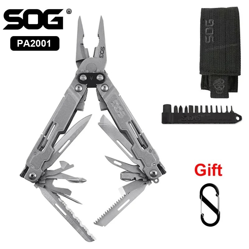 

SOG PA1001 PA2001 PowerAccess Deluxe Многофункциональный инструмент EDC Тактический Складной мультитул Плоскогубцы Нож для выживания на открытом воздухе Кемпинг