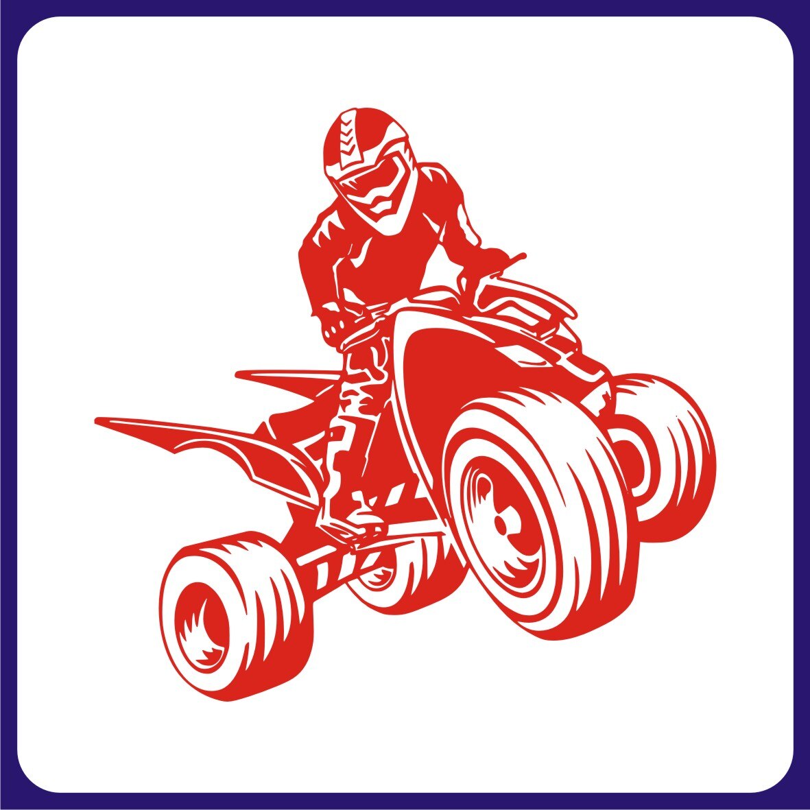 

Наклейка КВАДРОЦИКЛ на Авто без фона стекло капот багажник двери бампер прикольный стикер красота