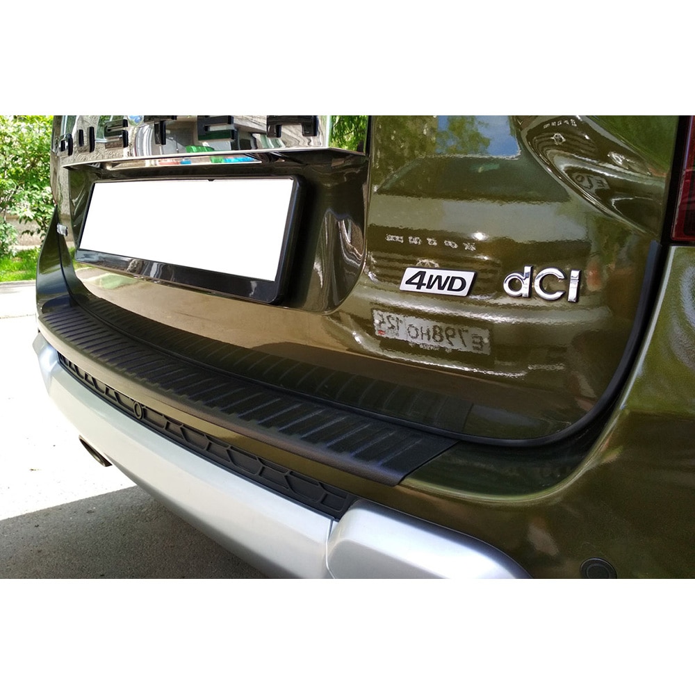 

Для Renault Duster (Рено Дастер) I 2010-2021 Защитная пластиковая накладка на задний бампер