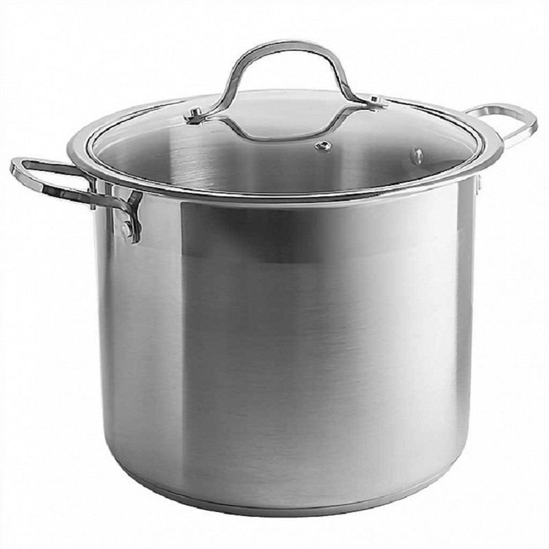 

Кастрюля ARDI KUCHE AR-12L, 12 л, из нержавеющей стали со стеклянной крышкой, 26×22 см