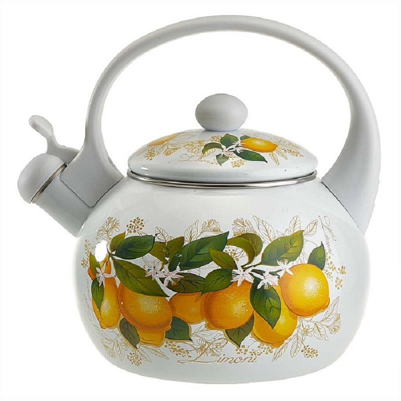 

Чайник эмалированный со свистком 2,5 л. METALLONI (EM-1317; EM-1319; EM-1320; EM-1321; EM-1322; EM-1323)