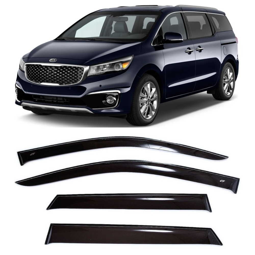 

Дефлекторы окон Cobra Tuning K16414 на авто Kia Carnival 3 III MiniVan 2014-2020 4 шт./комп. ветровики от дождя солнца и ветра