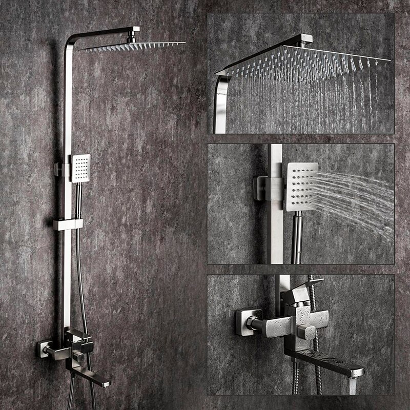 

Frap Душевая система, тропический душ, водопад, душевая стойка из нержавеющей стали F24802