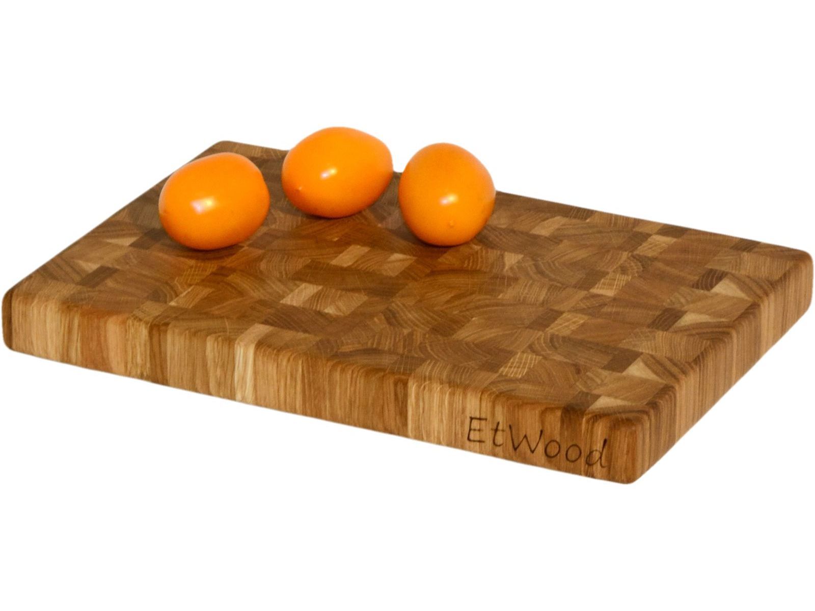 

Кухонная разделочная доска торцевая деревянная, дуб, 30x20x3 см. арт. 010 EtWood