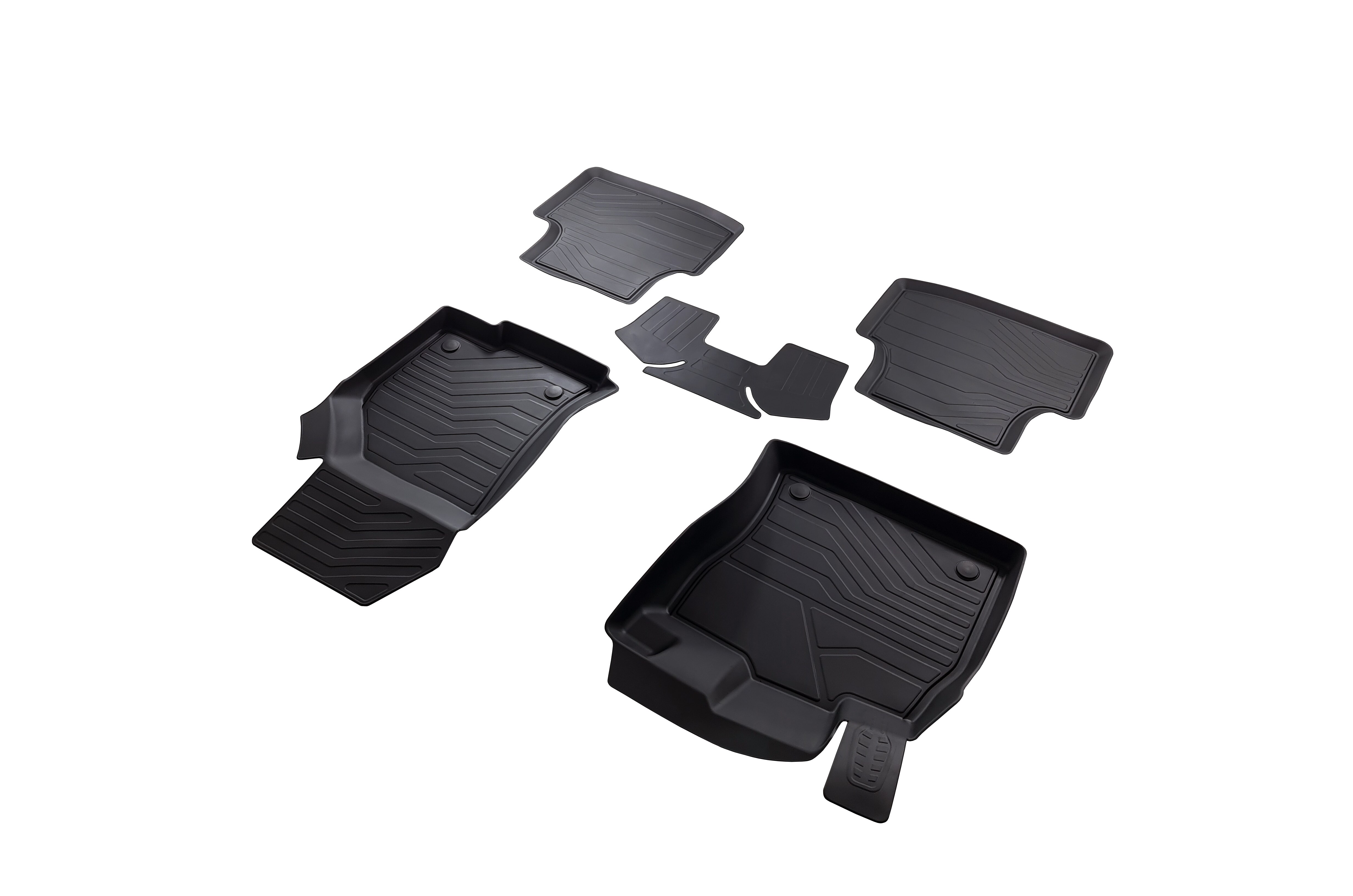 

Резиновые коврики в салон 3D PREMIUM для Skoda Octavia III (A7) 2013-2020 / Автомобильные коврики для Шкода Октавиа А7