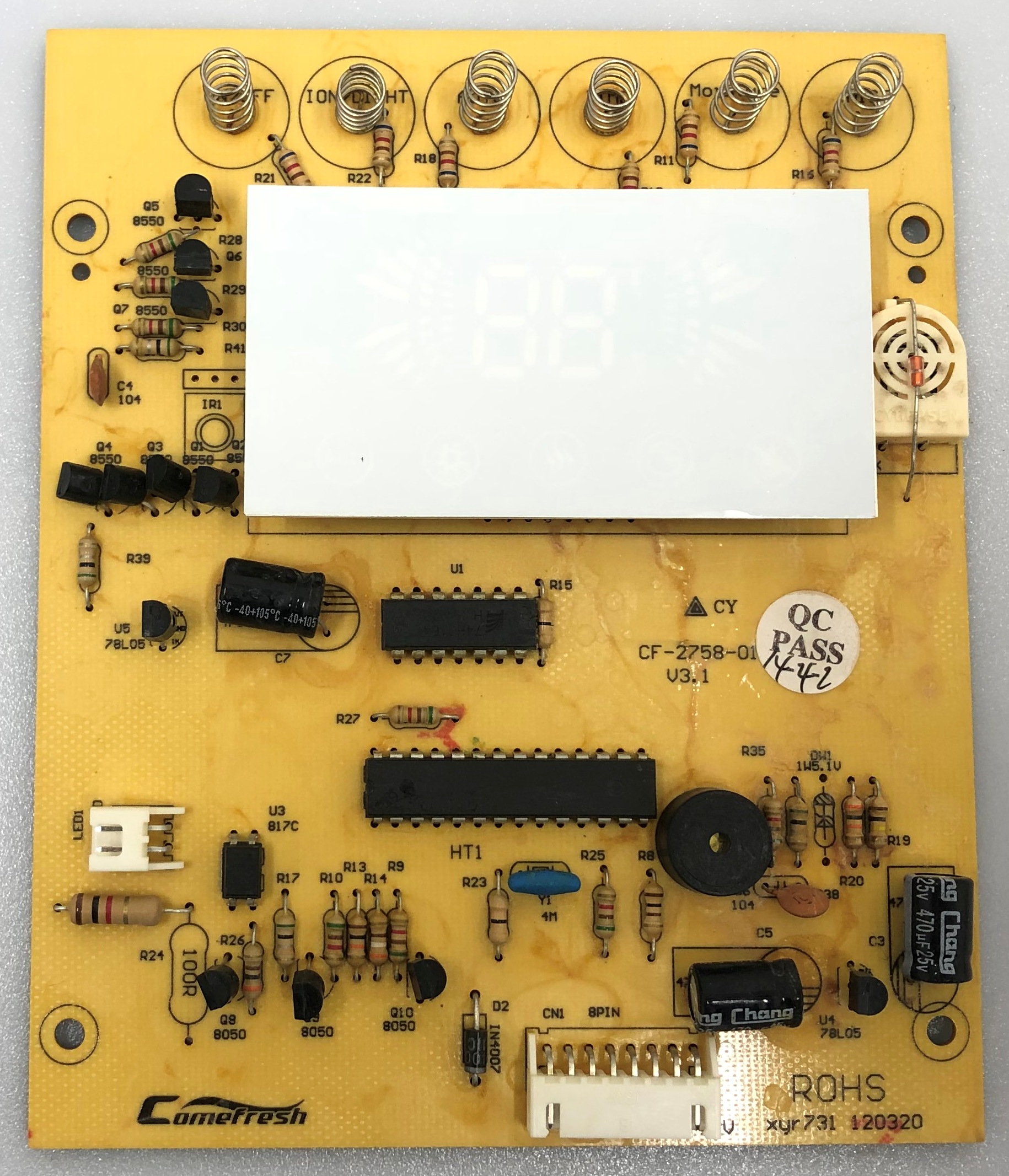 

Плата управления CF-2758-01 V3.0 XYR731 для увлажнителя Redmond RHF-3306