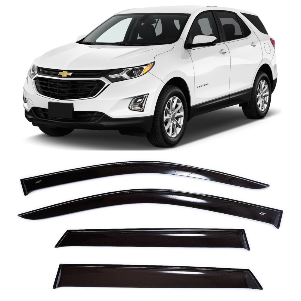 

Дефлекторы окон Cobra Tuning C34017 на авто Chevrolet Equinox 3 lll 5d 2018- н.в. 4 шт./комп. ветровики от дождя солнца и ветра