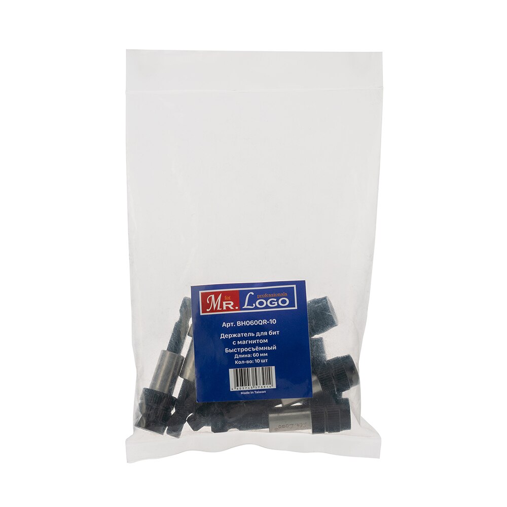 

Магнитный адаптер для насадок-бит Mr. Logo 1/4 дюйма 60 мм