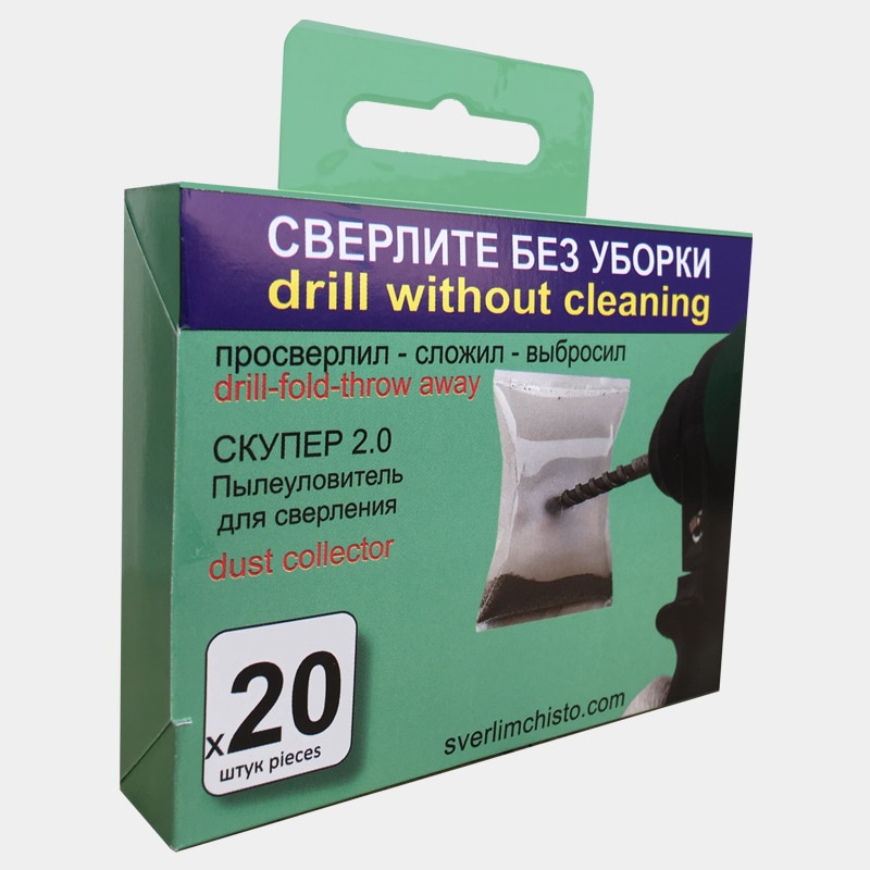 

Пылесборник для сверления перфоратором или дрелью. Инструмент освобождает от уборки и пылесоса. Для дома и профессионалов.