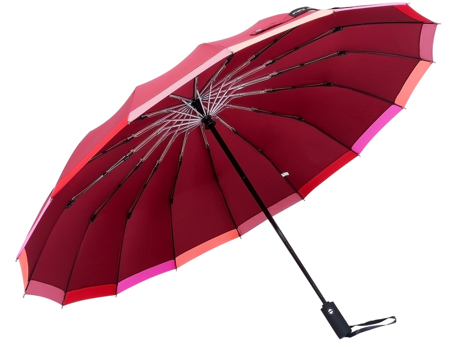 

Женский зонт 16 спиц!!! Три Слона, полный автомат, 3 сл.,арт.3161-1