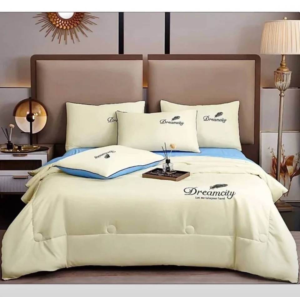 

Постельное белье с готовым одеялом Сатин Однотонное постельное белье Простыня На Резинке Евро Семейный Комплект постельного