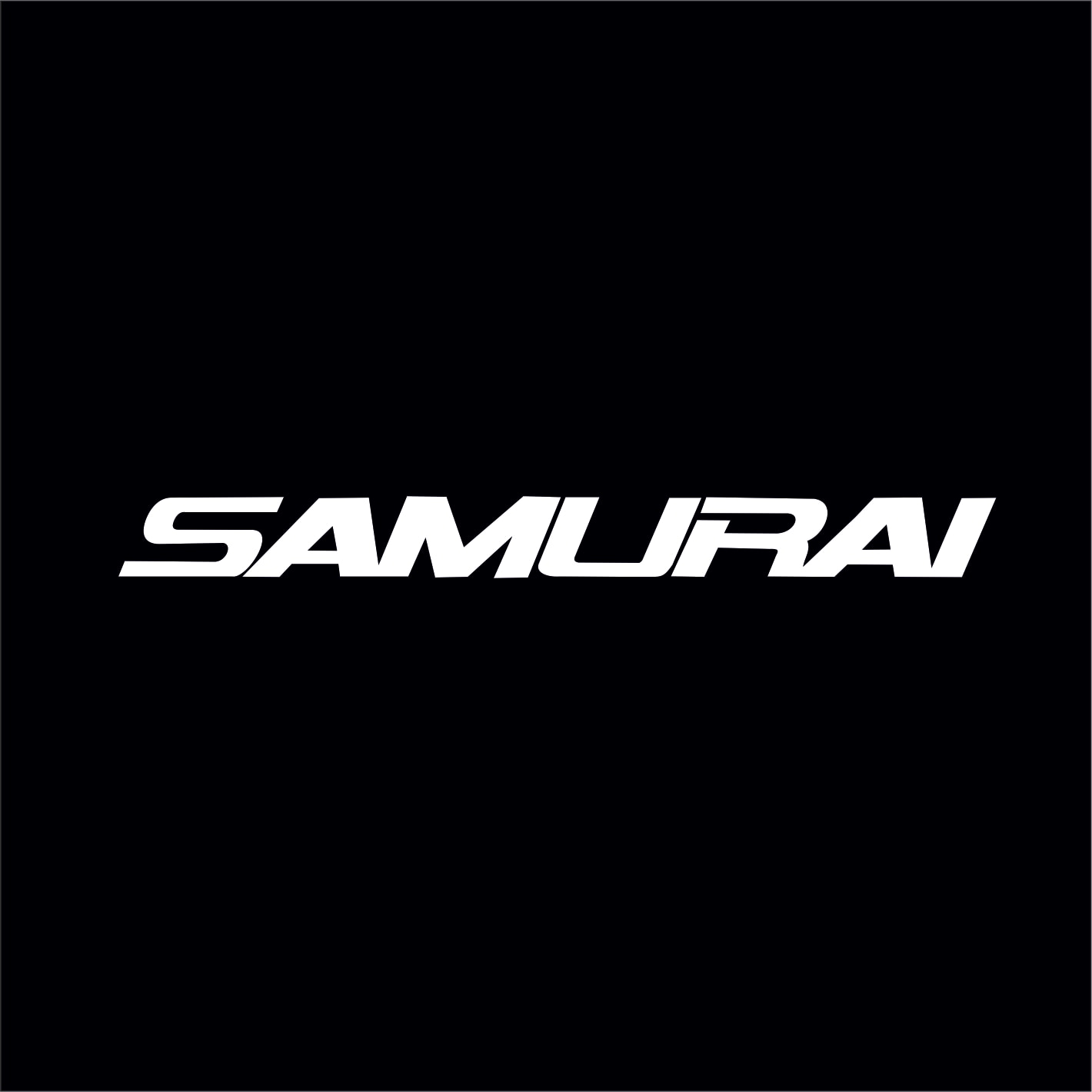 

Виниловая наклейка на машину "Samurai", на бампер, на стекло, стикеры (автомобильные товары)