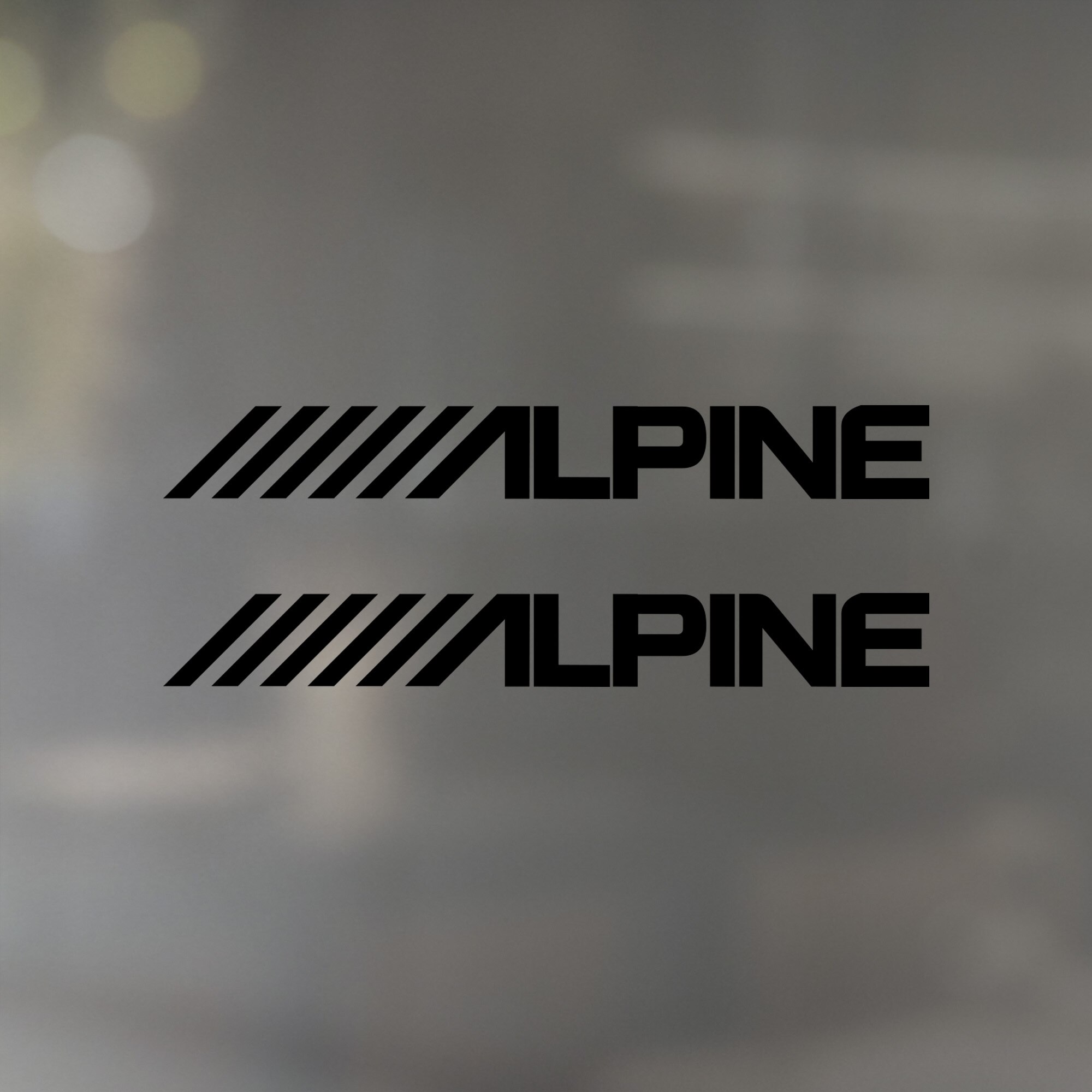 

Наклейка на авто / ноутбук / стекло Alpine