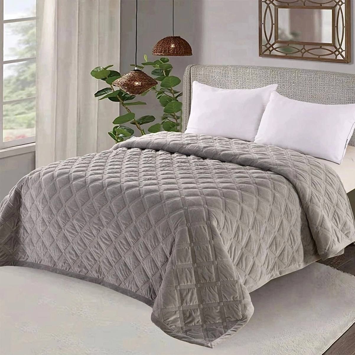 

Покрывало на кровать Покрывало размер Евро 220*240 см Покрывало на диван Одеяло Шелк Мех Толстое покрывало Интерьер