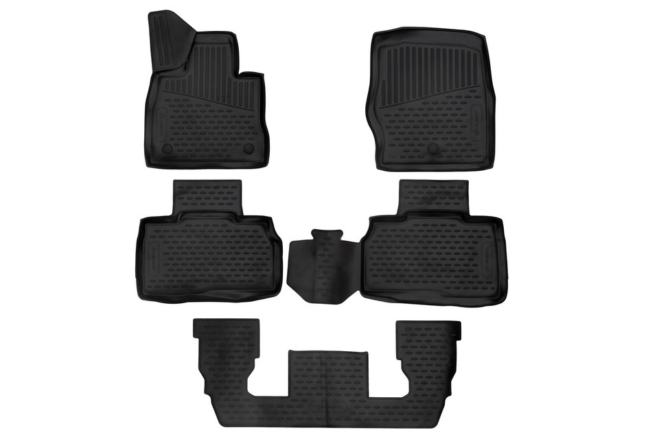 

Коврики 3D в салон для FORD Explorer 2020-, 6 мест, внедорожник, USA, 5шт. (полиуретан)