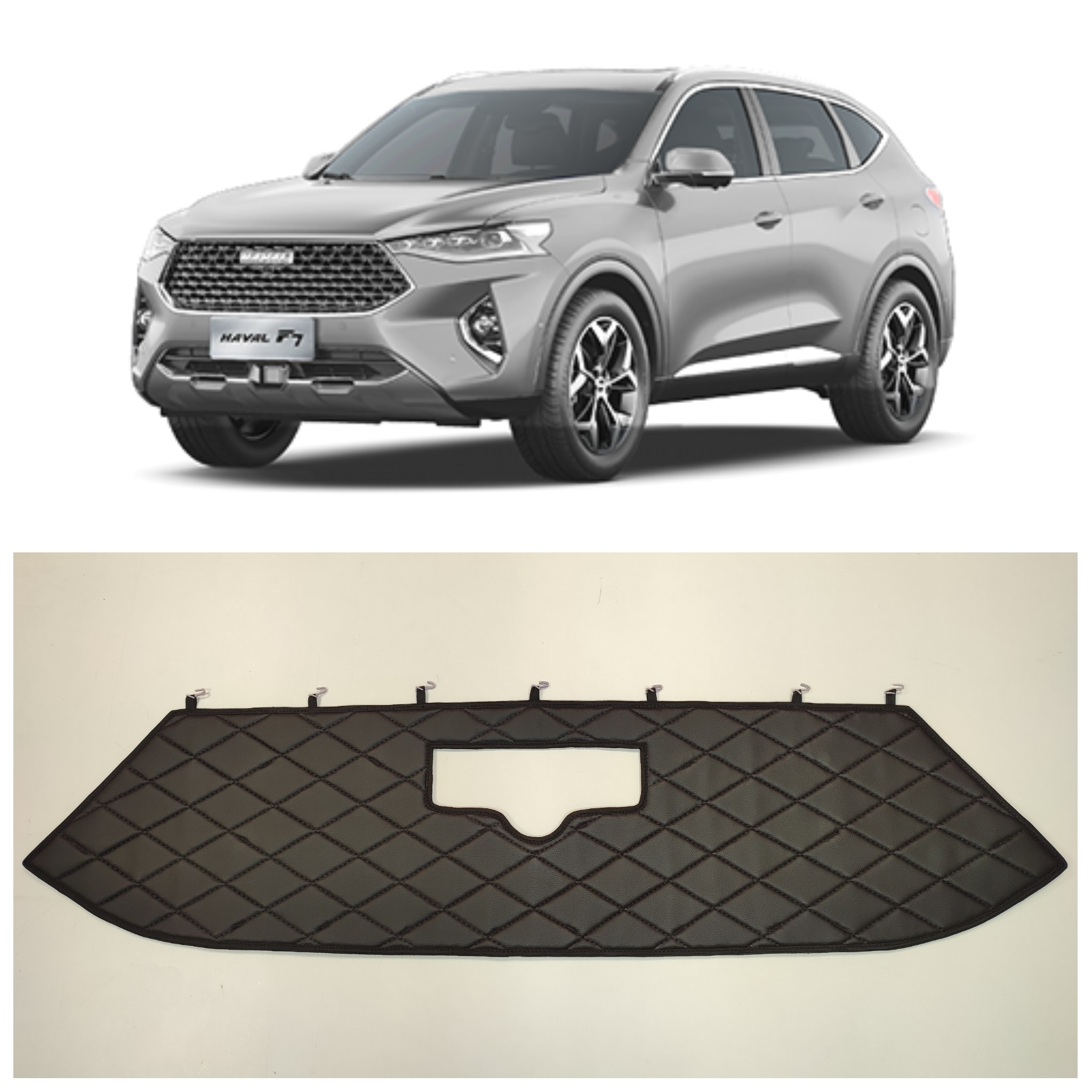 

Утеплитель радиатора для Haval F7 2018-2022 особо прочный (черный ромб)