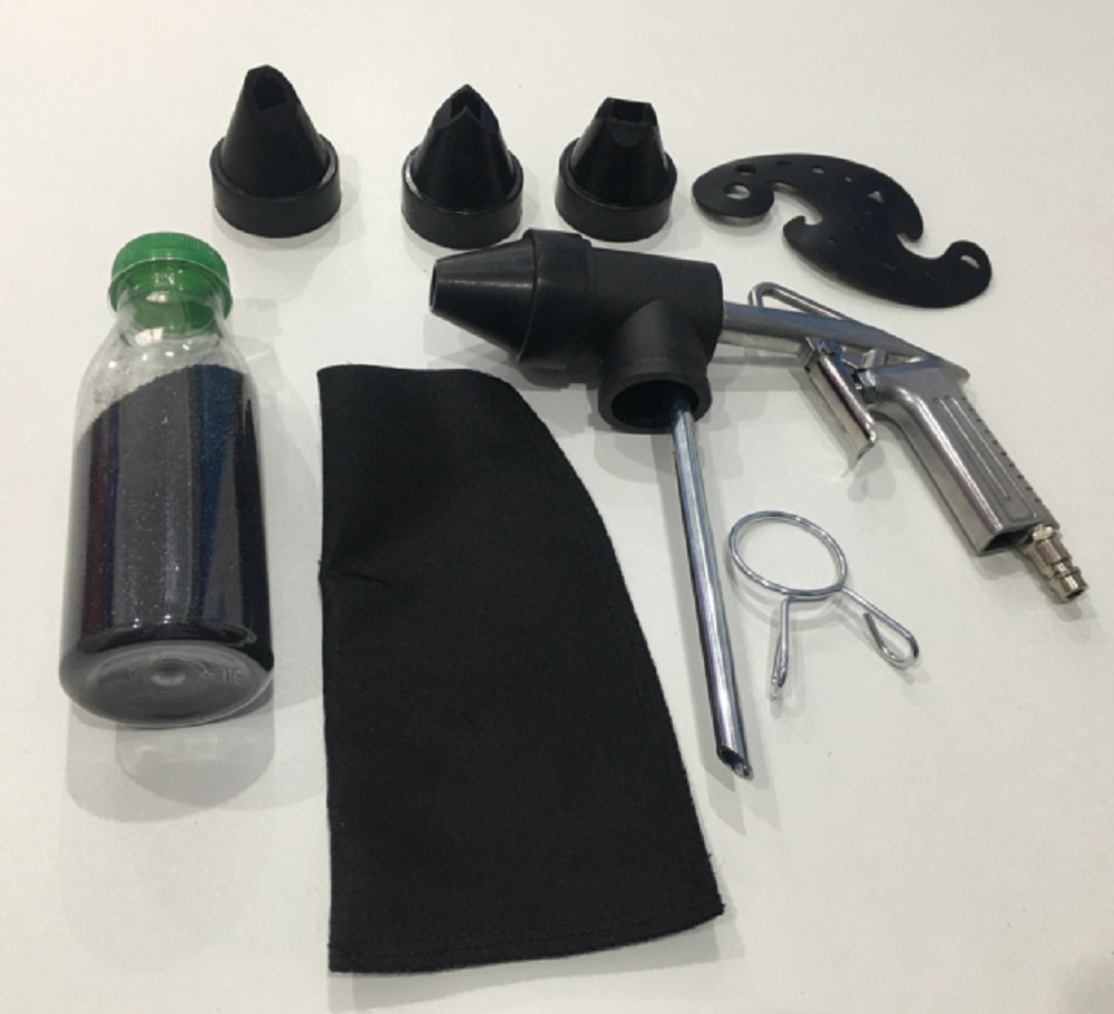 

Пескоструйный пистолет PS-10 , (с насадками и трафаретом), пескоструй (абразив)