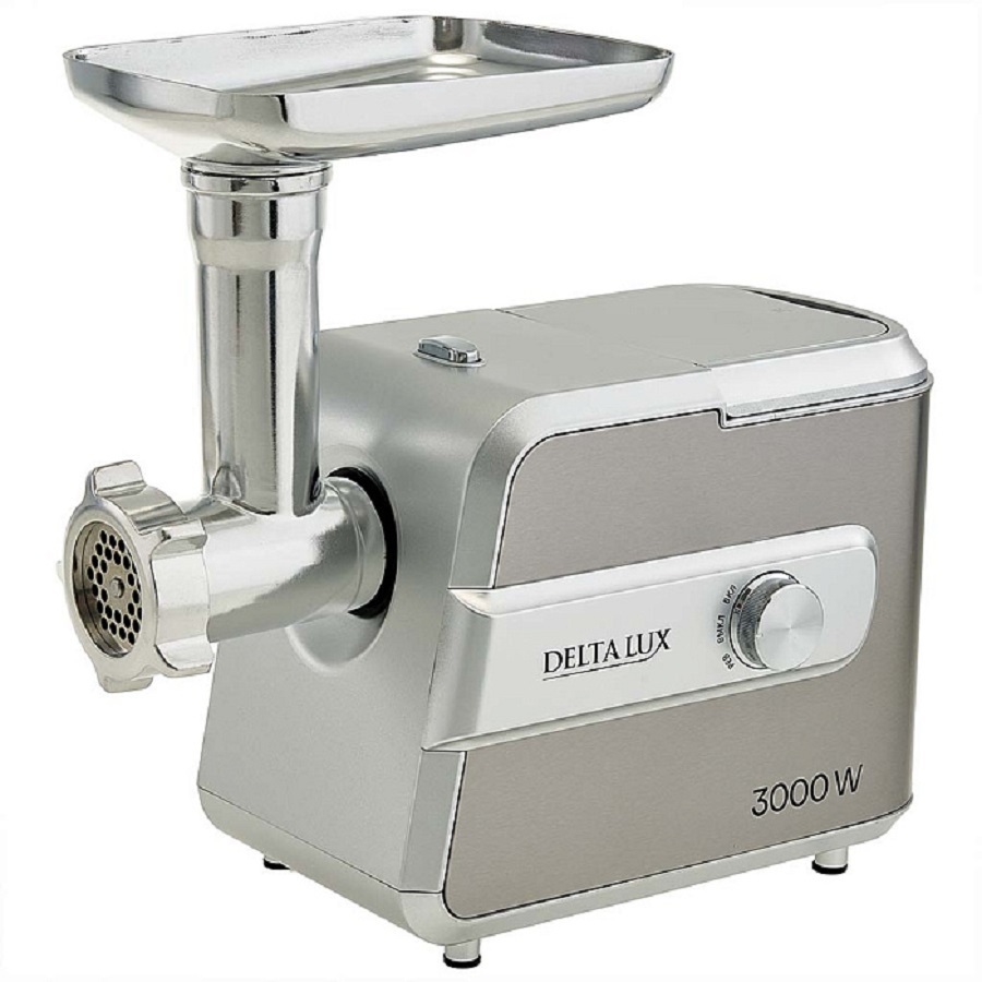 

Мясорубка электрическая DELTA LUX DE-603M, 3000 Вт серая