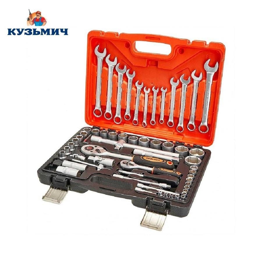 

Набор инструментов КУЗЬМИЧ НИК-002/60, 60 предметов, кейс
