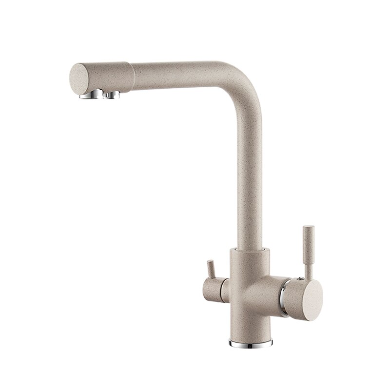 

LEDEME Смеситель для кухни из латуни, двойной излив для проточной и воды после фильтрации, L4055-3