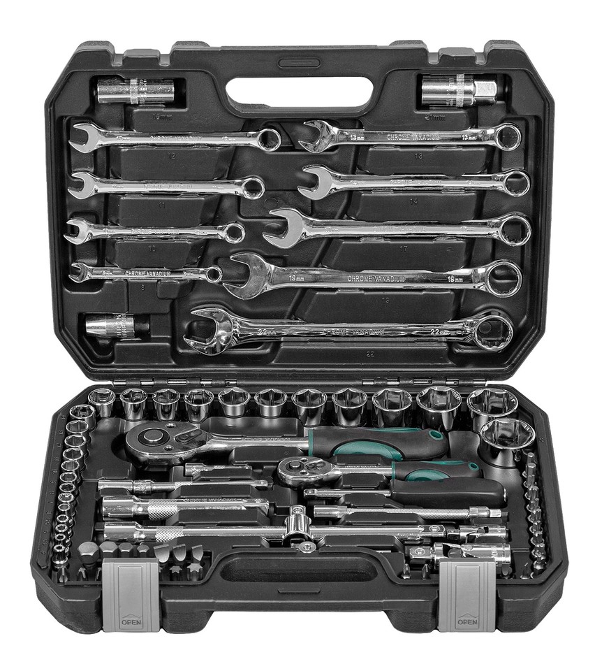 

Набор ручных инструментов в кейсе для машины, наборы для авто, набор инструментов, инструмент в чемодане, набор головок, ключей