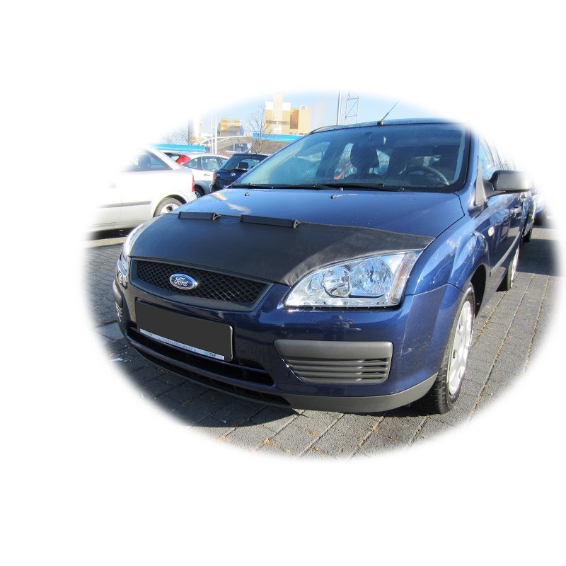 

Дефлектор капота КОЖАНЫЙ для Ford Focus 2004 – 2008 II Форд Фокус 2