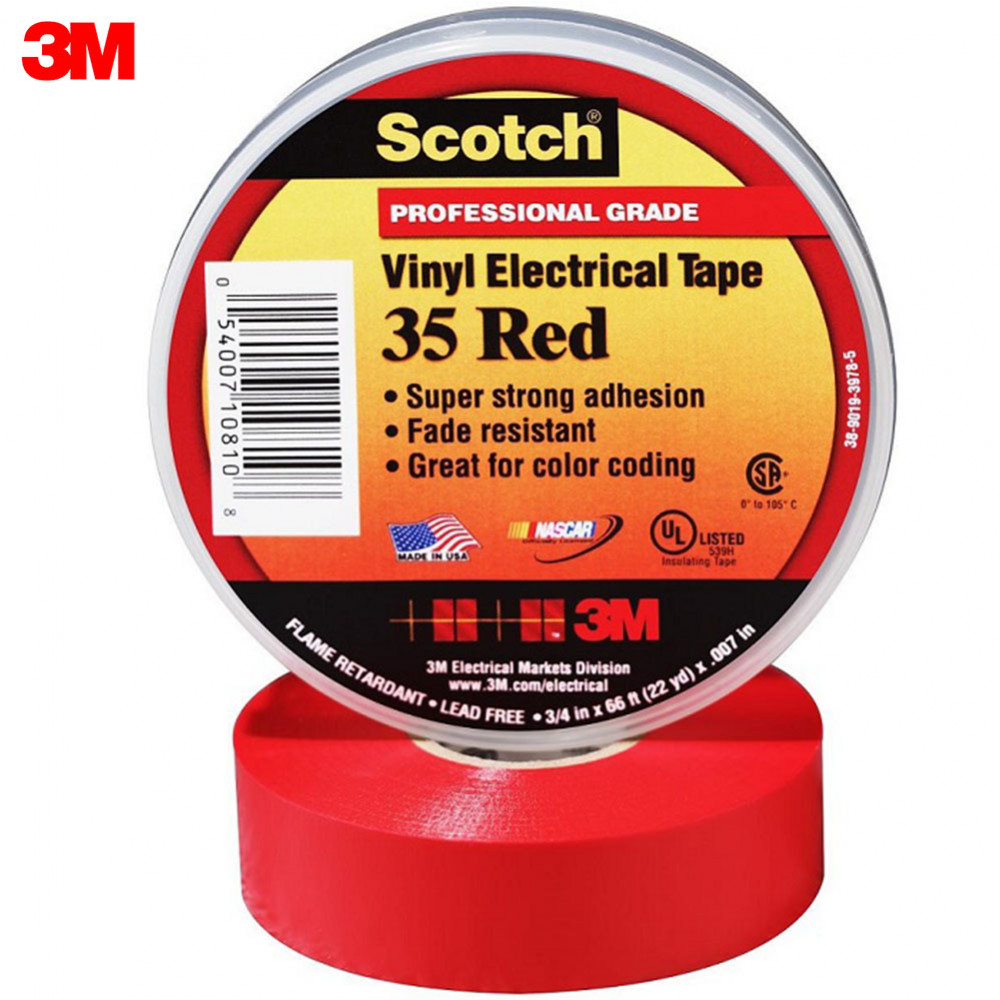 

Изолента ПВХ, высшего класса, 3М Scotch, 19 мм х 20 м, SCOTCH 35