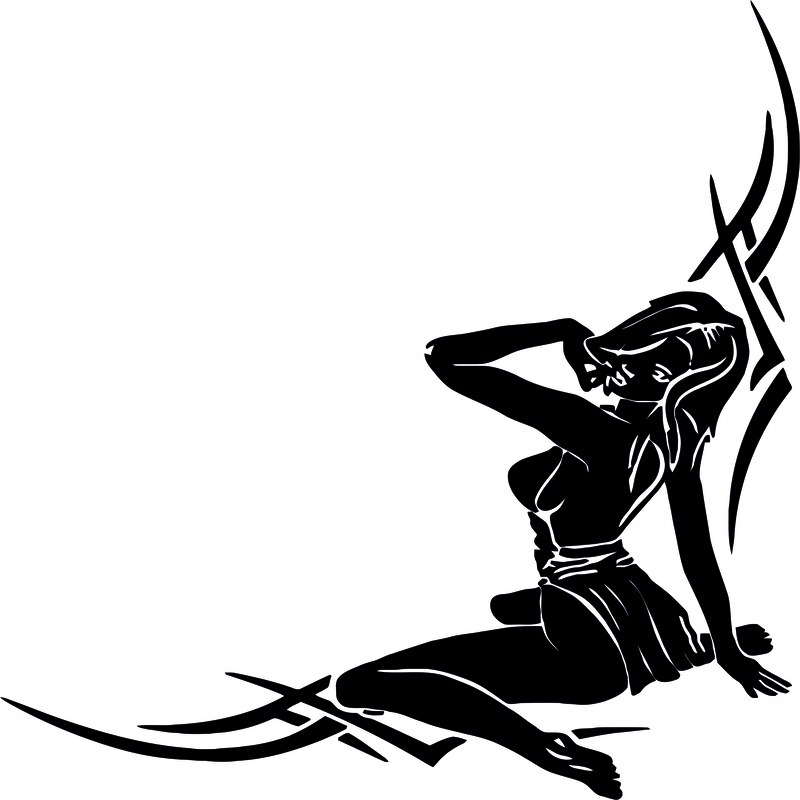 

Наклейка на авто Туземка (в угол стекла), наклейка машину, наклейка на стекло, наклейка на автомобиль без фона, винилография.